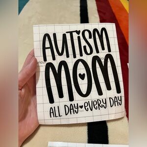Autism Mom Vinyl Decal ♥️